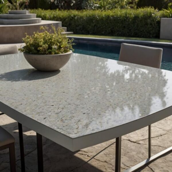 Silestone Lagoon Quartz Outdoor Table