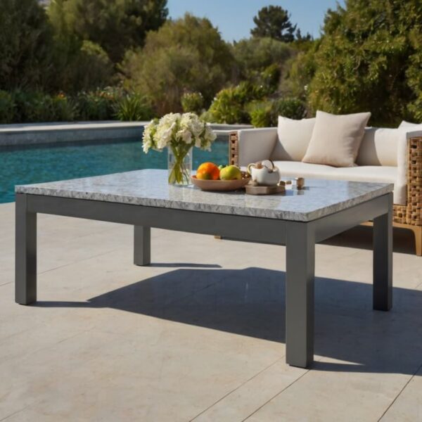 Silestone Lagoon Quartz Outdoor Table - Image 2