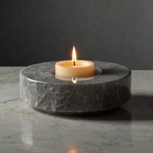 Silestone Pulsar Quartz Candle Holders