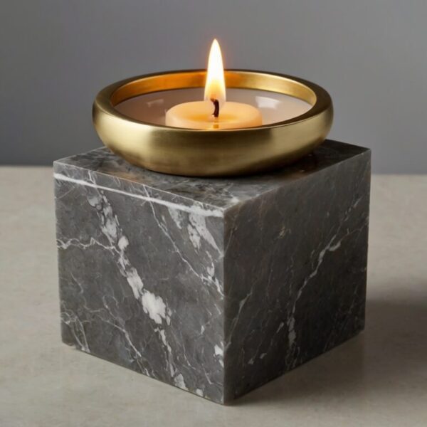 Silestone Pulsar Quartz Candle Holders - Image 2