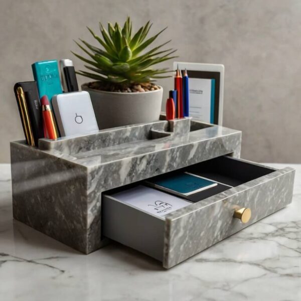 Silestone Pulsar Quartz Desk Organizer - Image 2