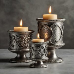 Silver Candle Holders
