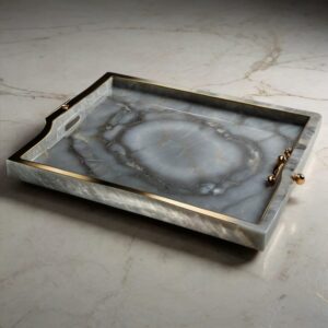 Silver Onyx Tray