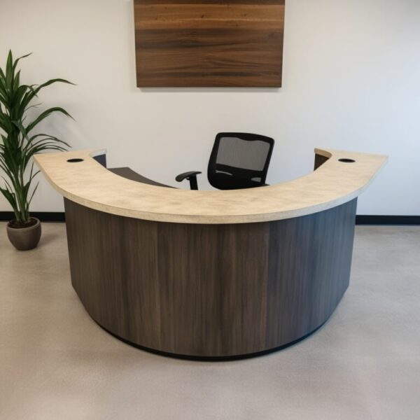 Small Curved Reception Desk