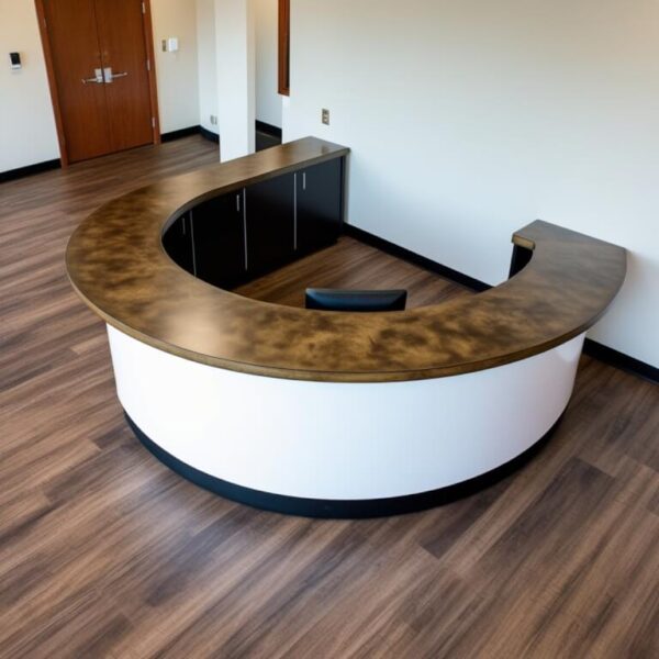 Small Curved Reception Desk - Image 3