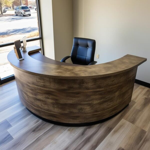 Small Curved Reception Desk - Image 4