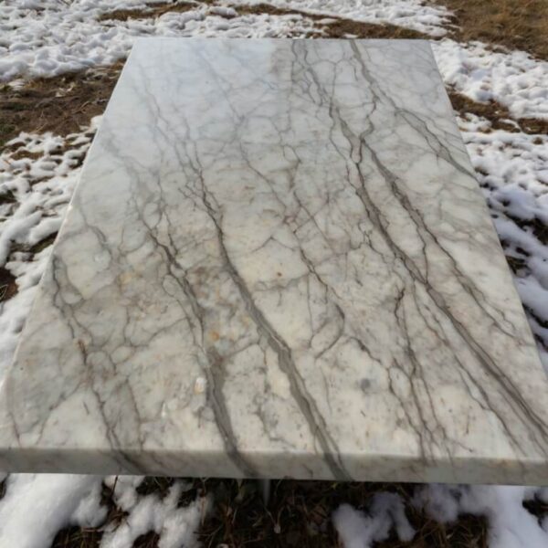 Snowfall Quartzite Outdoor Table - Image 4