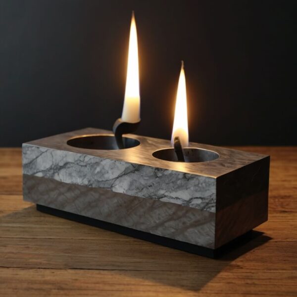 Stainless Steel Candle Holders - Image 2