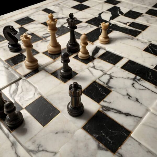 Statuario Marble Chess Set - Image 2