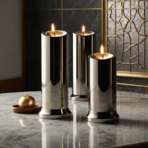 Steel Candle Holders
