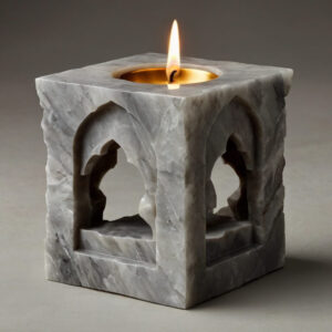 Taj Mahal Quartzite Candle Holders