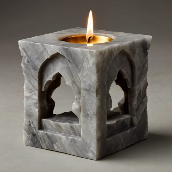 Taj Mahal Quartzite Candle Holders