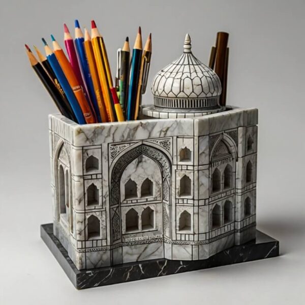 Taj Mahal Quartzite Desk Organizer - Image 3