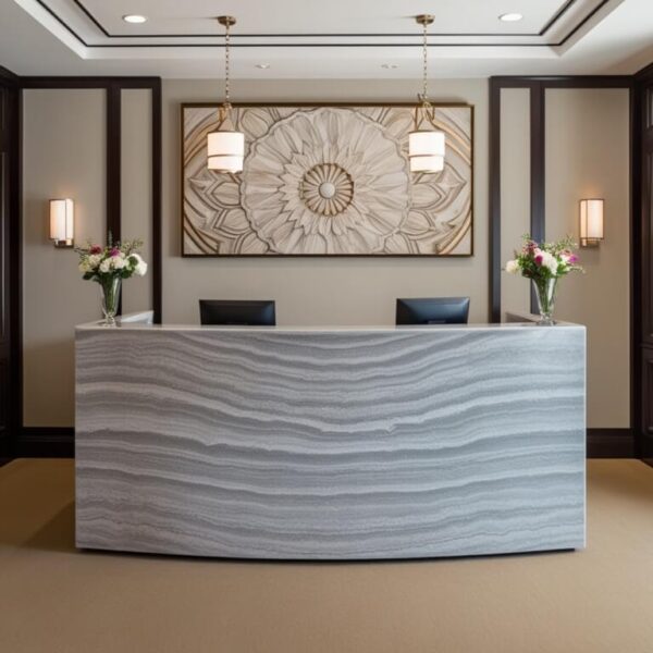 Taj Mahal Quartzite Reception Desk - Image 2