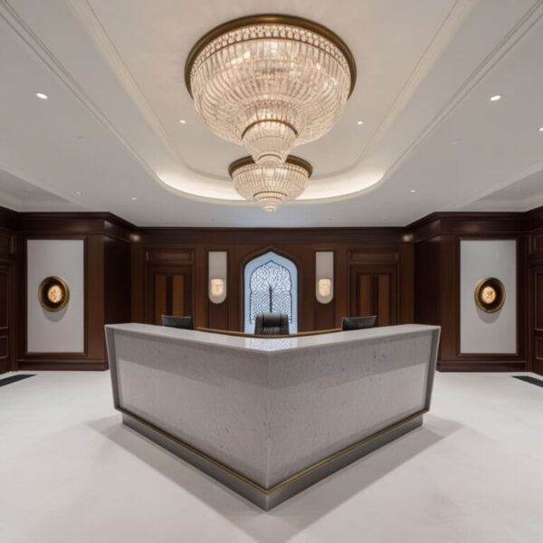 Taj Mahal Quartzite Reception Desk - Image 4