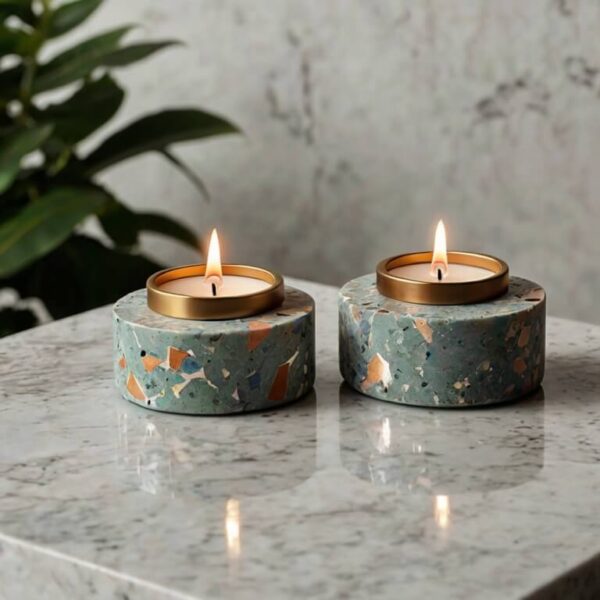 Terrazzo Candle Holders - Image 4