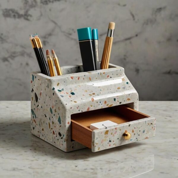 Terrazzo Desk Organizer