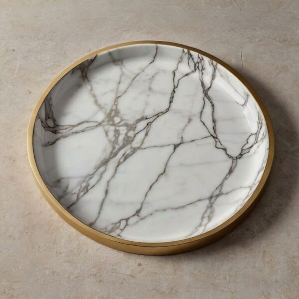 Thassos White Marble Tray