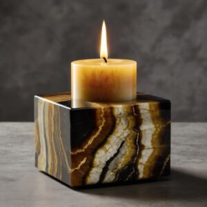 Tiger Onyx Candle Holders