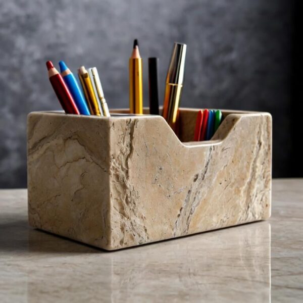 Travertine Desk Organizer - Image 2