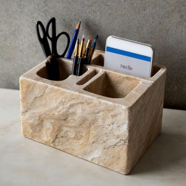 Travertine Desk Organizer - Image 4
