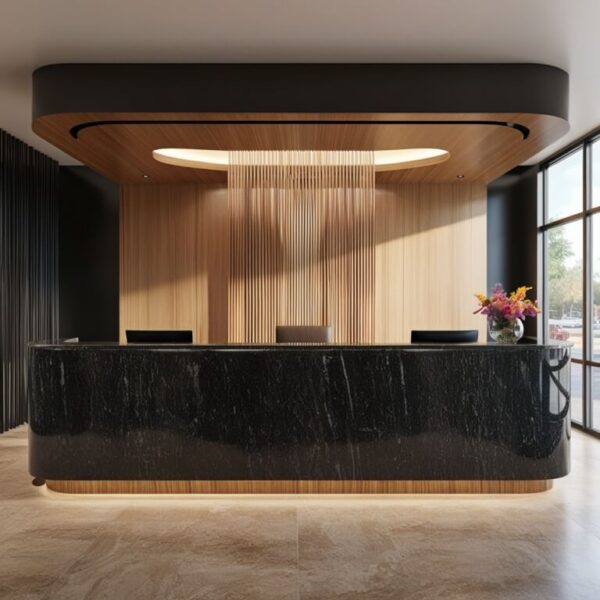 Ubatuba Granite Reception Desk