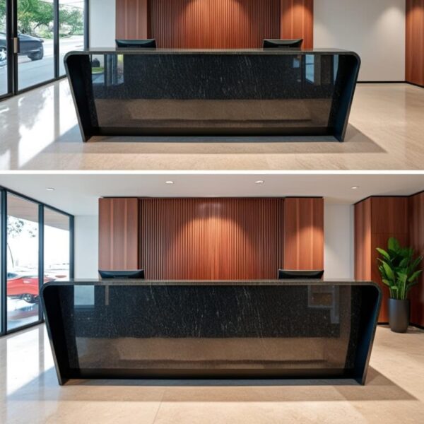 Ubatuba Granite Reception Desk - Image 2