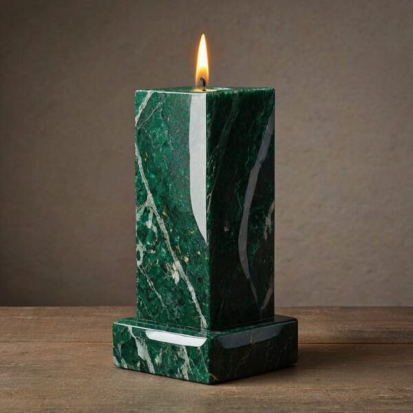 Verde Alpi Granite Candle Holders - Image 2
