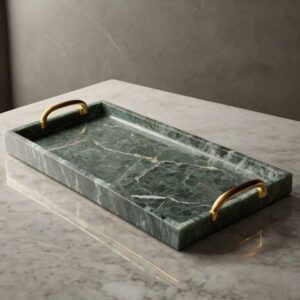 Verde Alpi Marble Tray