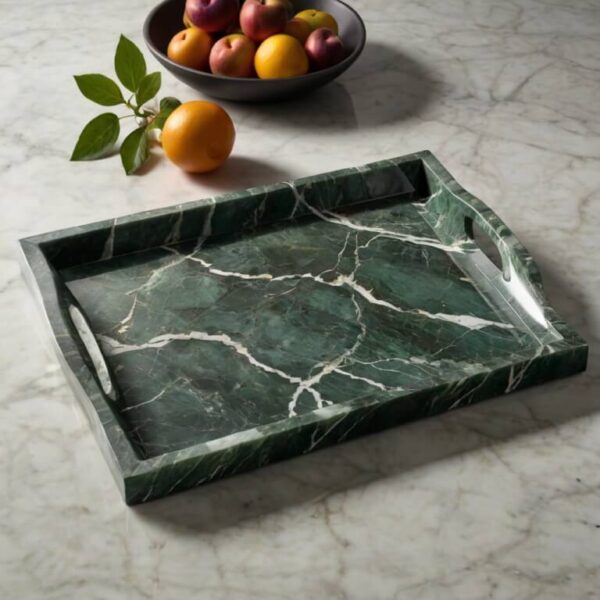 Verde Alpi Marble Tray - Image 4