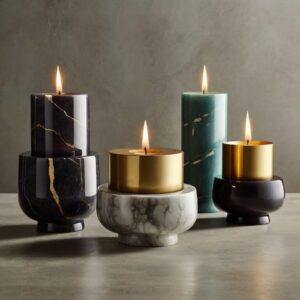 West Elm Candle Holders