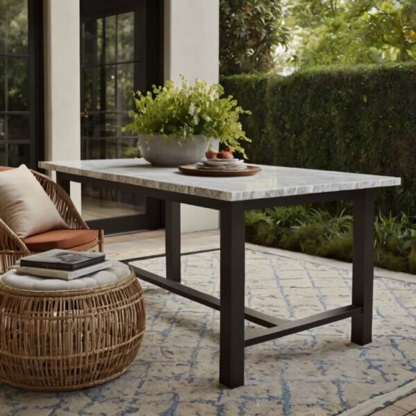 West Elm Outdoor Table - Image 3