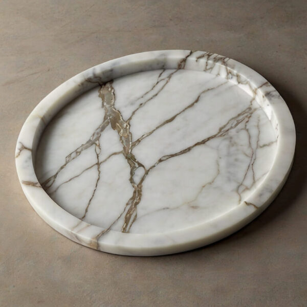 White Macaubas Marble Tray - Image 2