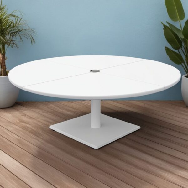 White Outdoor Table