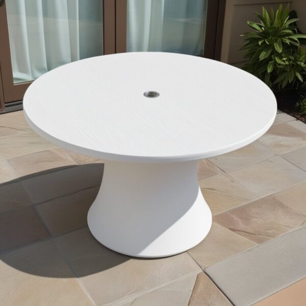 White Outdoor Table - Image 4