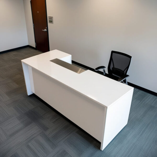 White Reception Desk