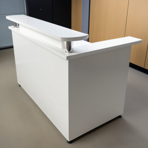 White Reception Desk - Image 2