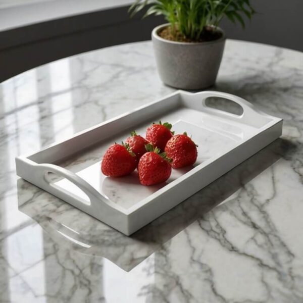 White Rectangle Tray