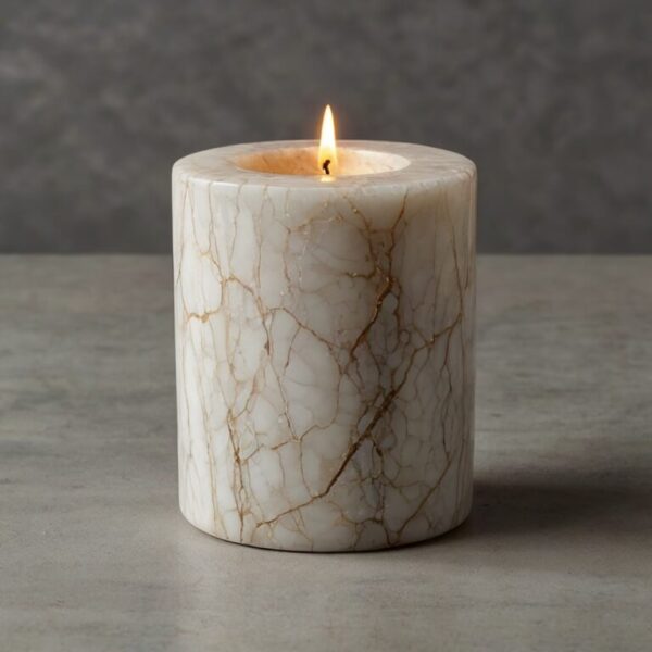 White Sand Quartzite Candle Holders