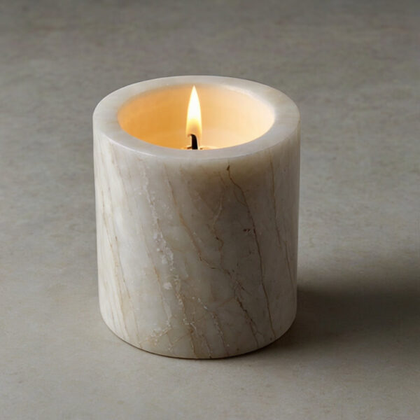 White Sand Quartzite Candle Holders - Image 3