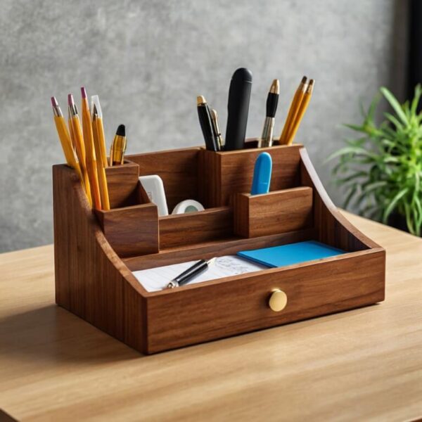 Wood Desk Organizer