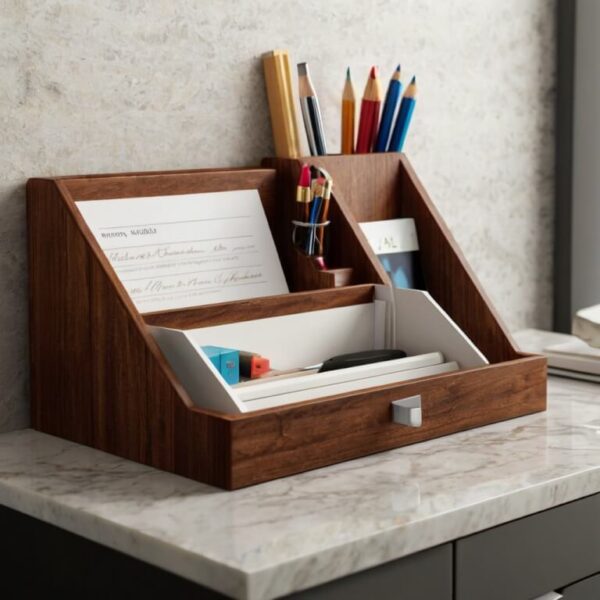 Wood Desk Organizer - Image 3