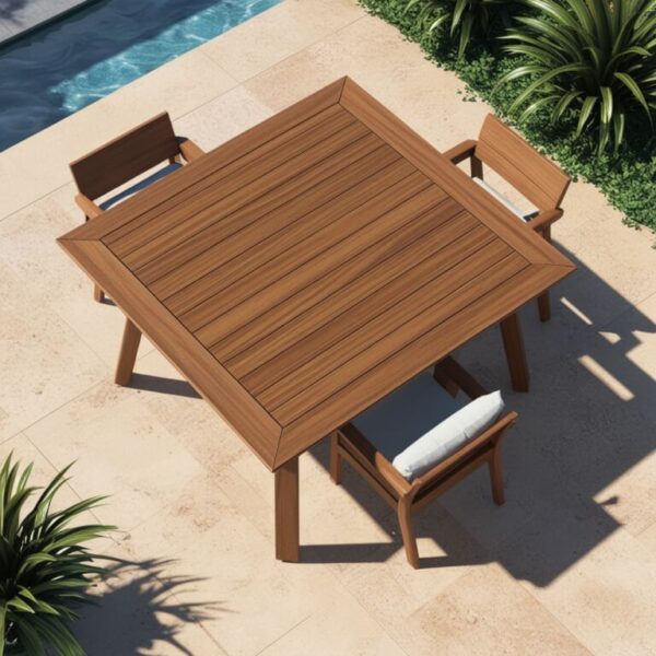 Wood Outdoor Table - Image 2
