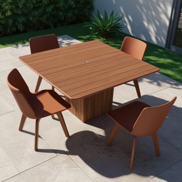Wood Outdoor Table - Image 3
