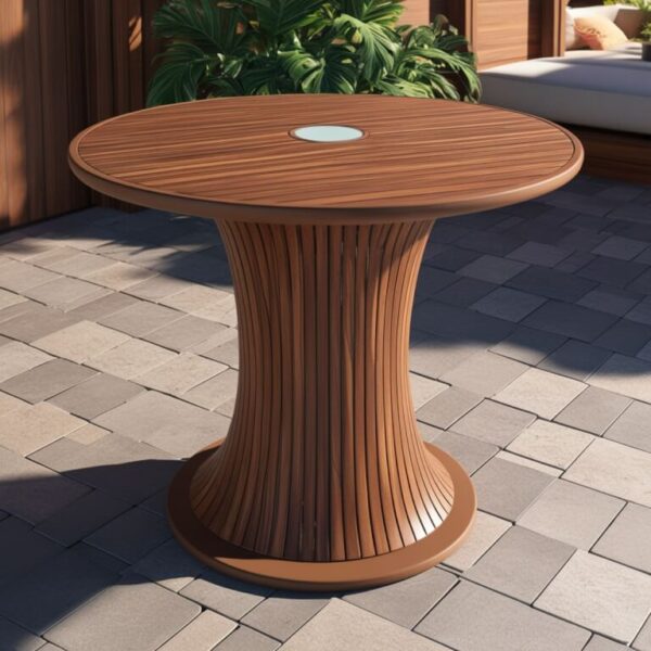 Wood Outdoor Table - Image 4