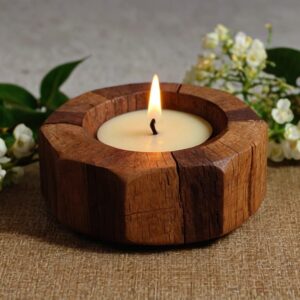 Wooden Candle Holders