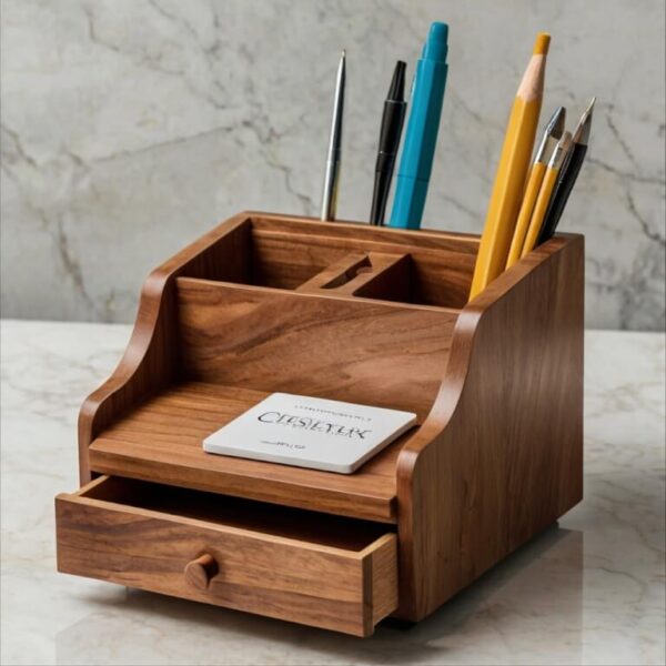 Wooden Desk Organizer - Image 3