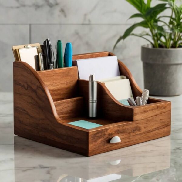 Wooden Desk Organizer - Image 4