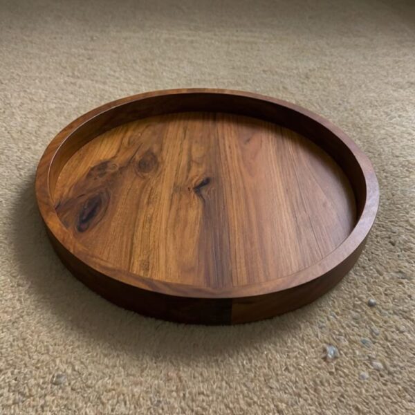 Wooden Round Tray - Image 4