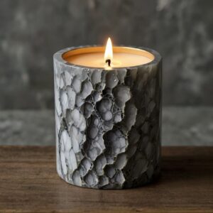 Zodiaq Oyster Quartz Candle Holders